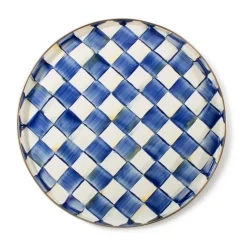 Clearance MacKenzie-Childs Royal Check Enamel Round Tray