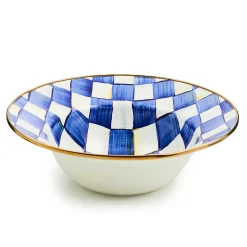 Best MacKenzie-Childs Royal Check Enamel Serving Bowl