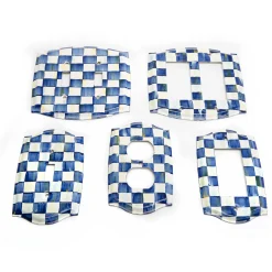 MacKenzie-Childs Royal Check Enamel Switch Plate - Single Rocker