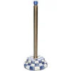 MacKenzie-Childs Royal Check Enamel Toilet Tissue Storage