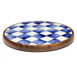 New MacKenzie-Childs Royal Check Enamel Trivet - Large