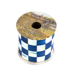 New MacKenzie-Childs Royal Check 4" Ribbon