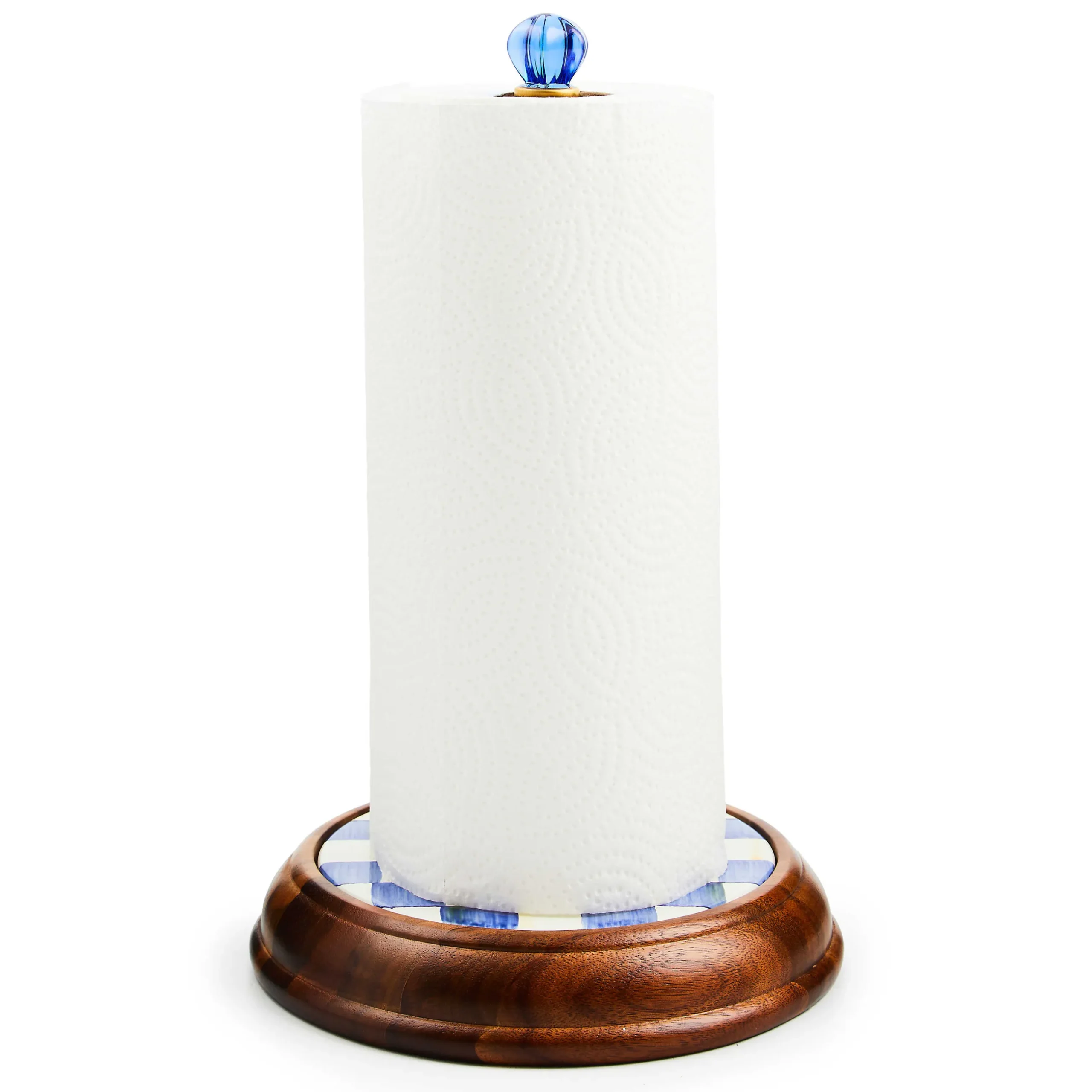 Outlet MacKenzie-Childs Royal Check Wood Paper Towel Holder