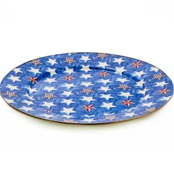 Clearance MacKenzie-Childs Royal Star Enamel Serving Platter