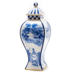 Hot MacKenzie-Childs Royal Toile Ginger Jar - Large