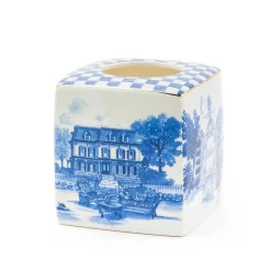 New MacKenzie-Childs Royal Toile Tissue Holder