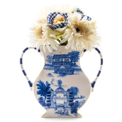 Outlet MacKenzie-Childs Royal Toile Vase