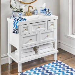 Sale MacKenzie-Childs Royal Zig Zag Bath Rug
