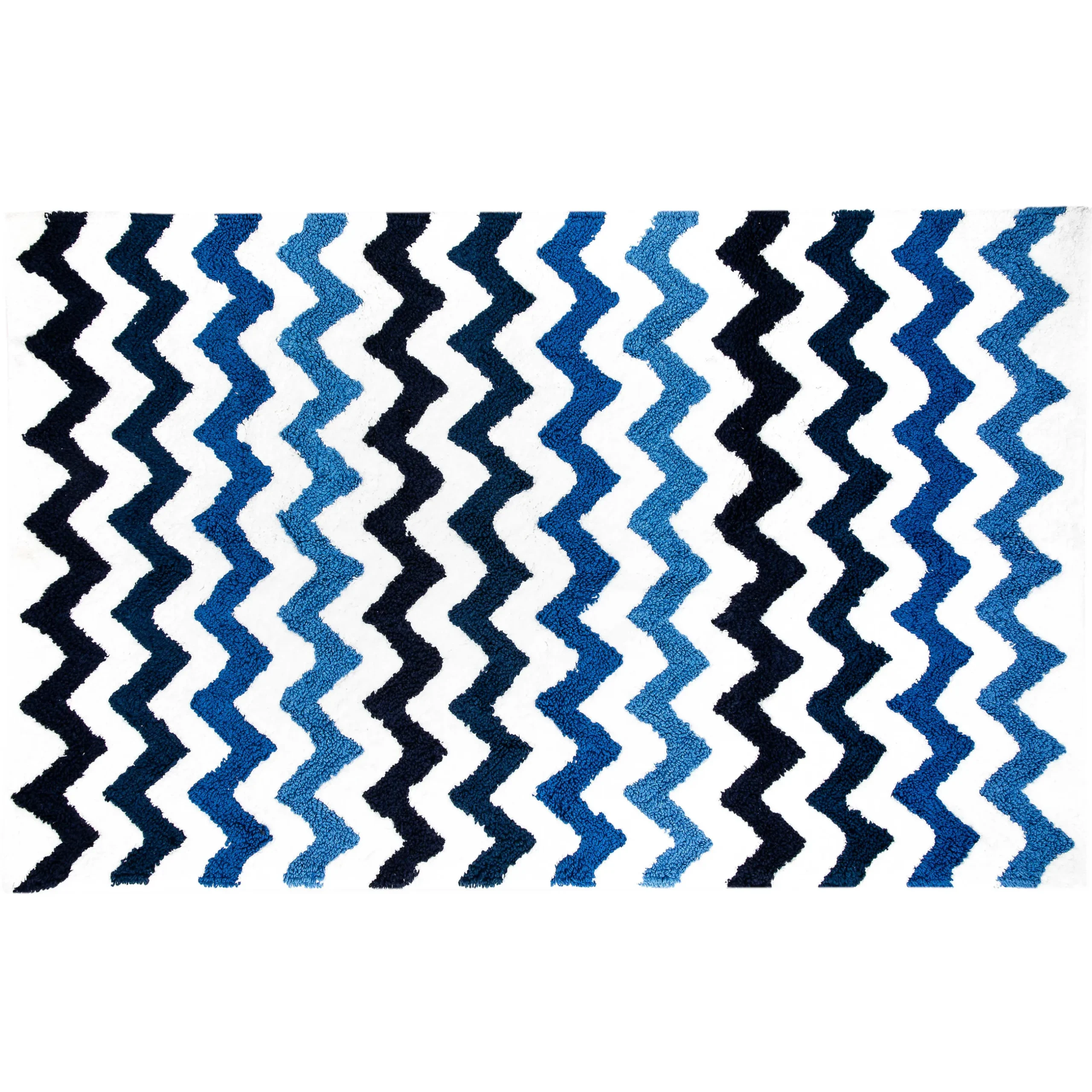 Clearance MacKenzie-Childs Royal Zig Zag Bath Rug - Large
