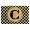 Sale MacKenzie-Childs Single Letter Monogrammed Entrance Mat - C