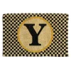 Hot MacKenzie-Childs Single Letter Monogrammed Entrance Mat - Y