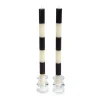 Discount MacKenzie-Childs Six Bands Dinner Candles - Black - Set Of 2