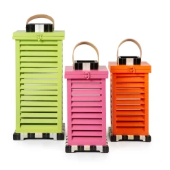 Sale MacKenzie-Childs Small Shutter Lantern - Pink