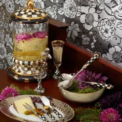 New MacKenzie-Childs Soho Serving Bowl - Platinum