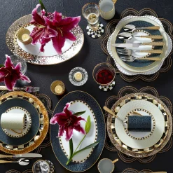 Clearance MacKenzie-Childs Soho Serving Platter - Platinum