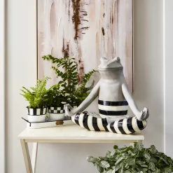 New MacKenzie-Childs Spectator Galvanized Herb Pots - Set Of 3