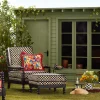 Best MacKenzie-Childs Spindle Check Outdoor Ottoman
