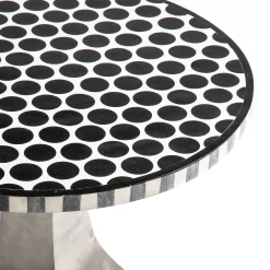 Outlet MacKenzie-Childs Spot On Accent Table - Black