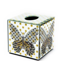 Sale MacKenzie-Childs Spot On Butterfly Boutique Tissue Box Cover