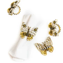 Outlet MacKenzie-Childs Spot On Butterfly Napkin Rings - Set Of 4