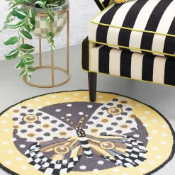 Online MacKenzie-Childs Spot On Butterfly Rug - 3' Round