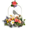 Best MacKenzie-Childs Spring Blooms Bird Arch Wreath