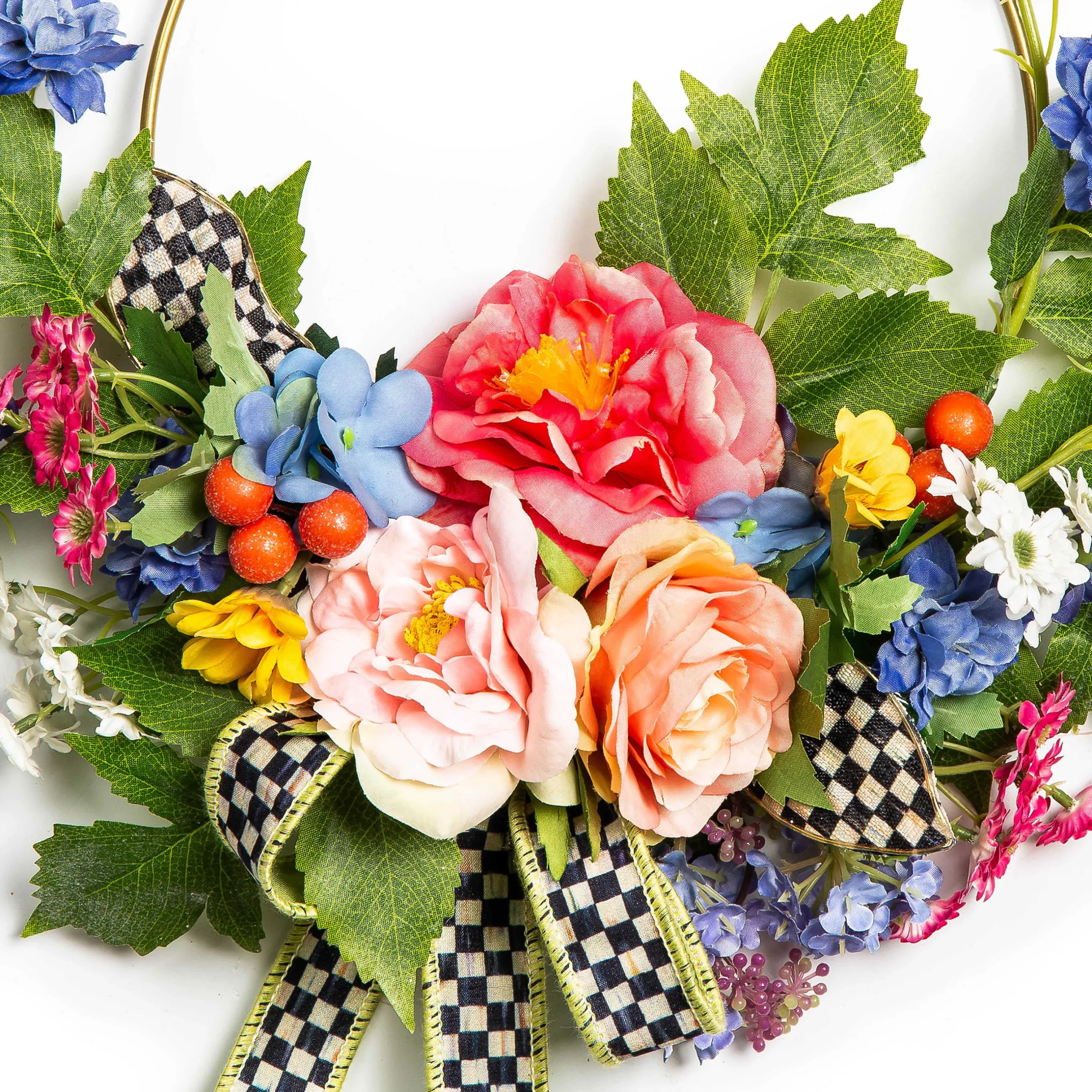 Online MacKenzie-Childs Spring Blooms Hoop Wreath