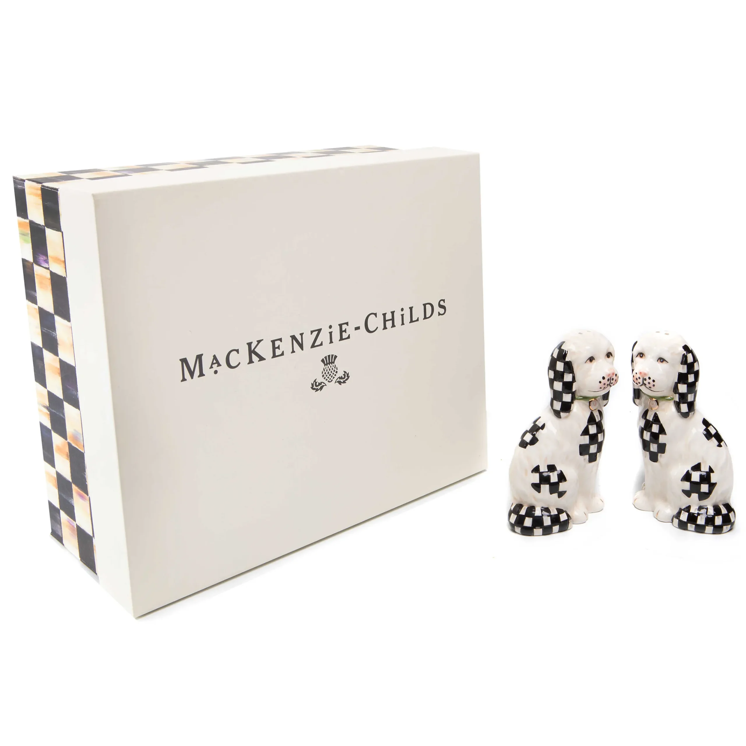 Outlet MacKenzie-Childs Staffordshire Dog Salt & Pepper Set