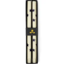 Sale MacKenzie-Childs Star Dinner Candles - Navy - Set Of 2