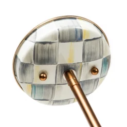 Clearance MacKenzie-Childs Sterling Check Barn Pendant Lamp -18"
