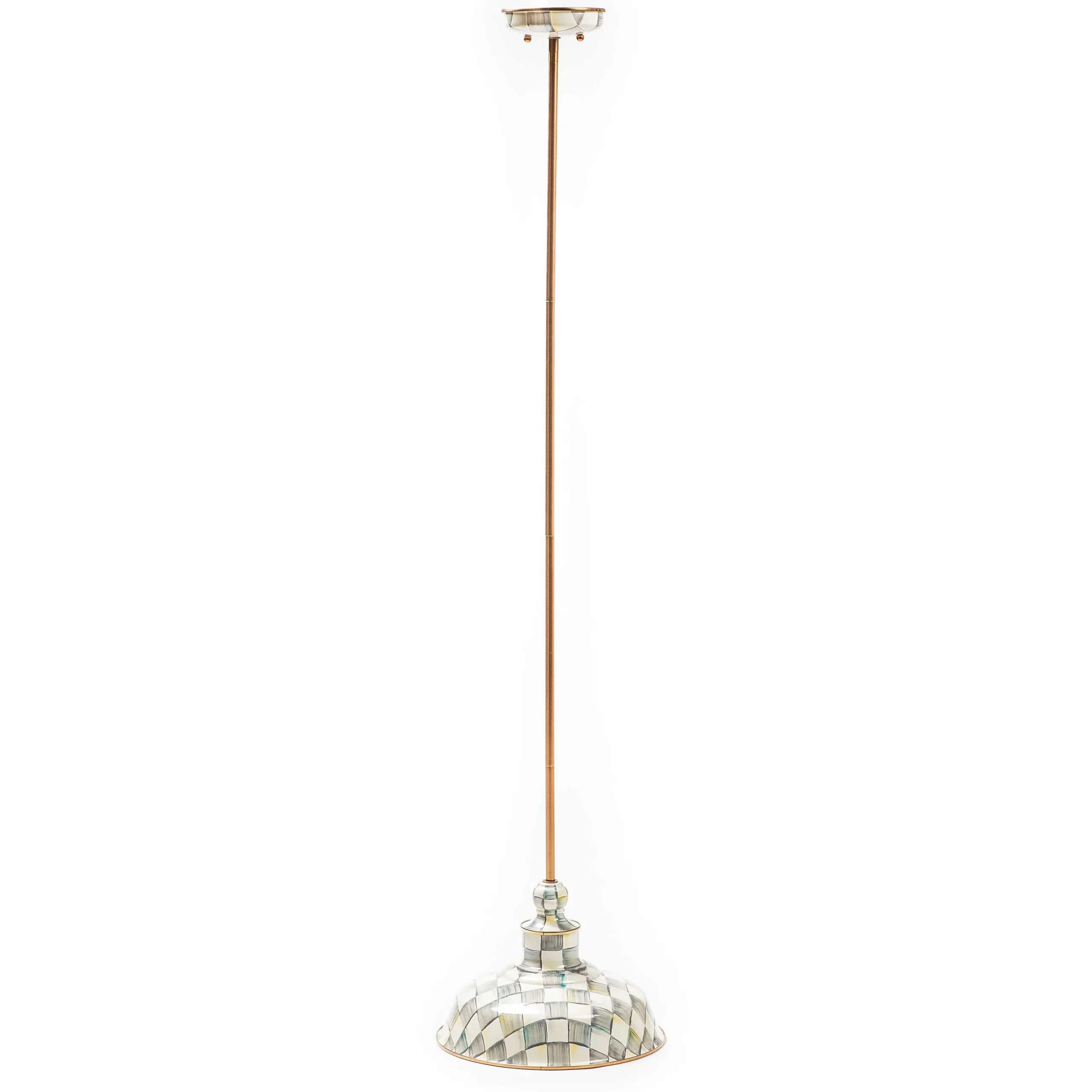 Online MacKenzie-Childs Sterling Check Barn Pendant Lamp -12"