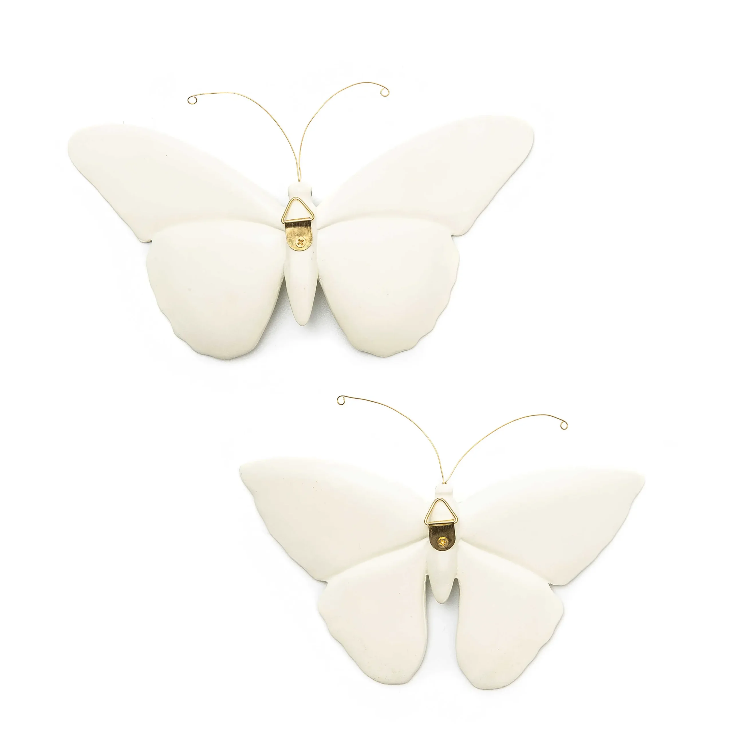 Best MacKenzie-Childs Sterling Check Butterfly Duo Wall Decor