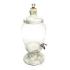 New MacKenzie-Childs Sterling Check Enamel Beverage Hostess