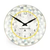 Online MacKenzie-Childs Sterling Check Enamel Clock