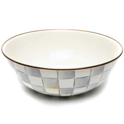 Hot MacKenzie-Childs Sterling Check Enamel Everyday Bowl - Extra Large