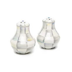 Online MacKenzie-Childs Sterling Check Enamel Salt & Pepper Shakers