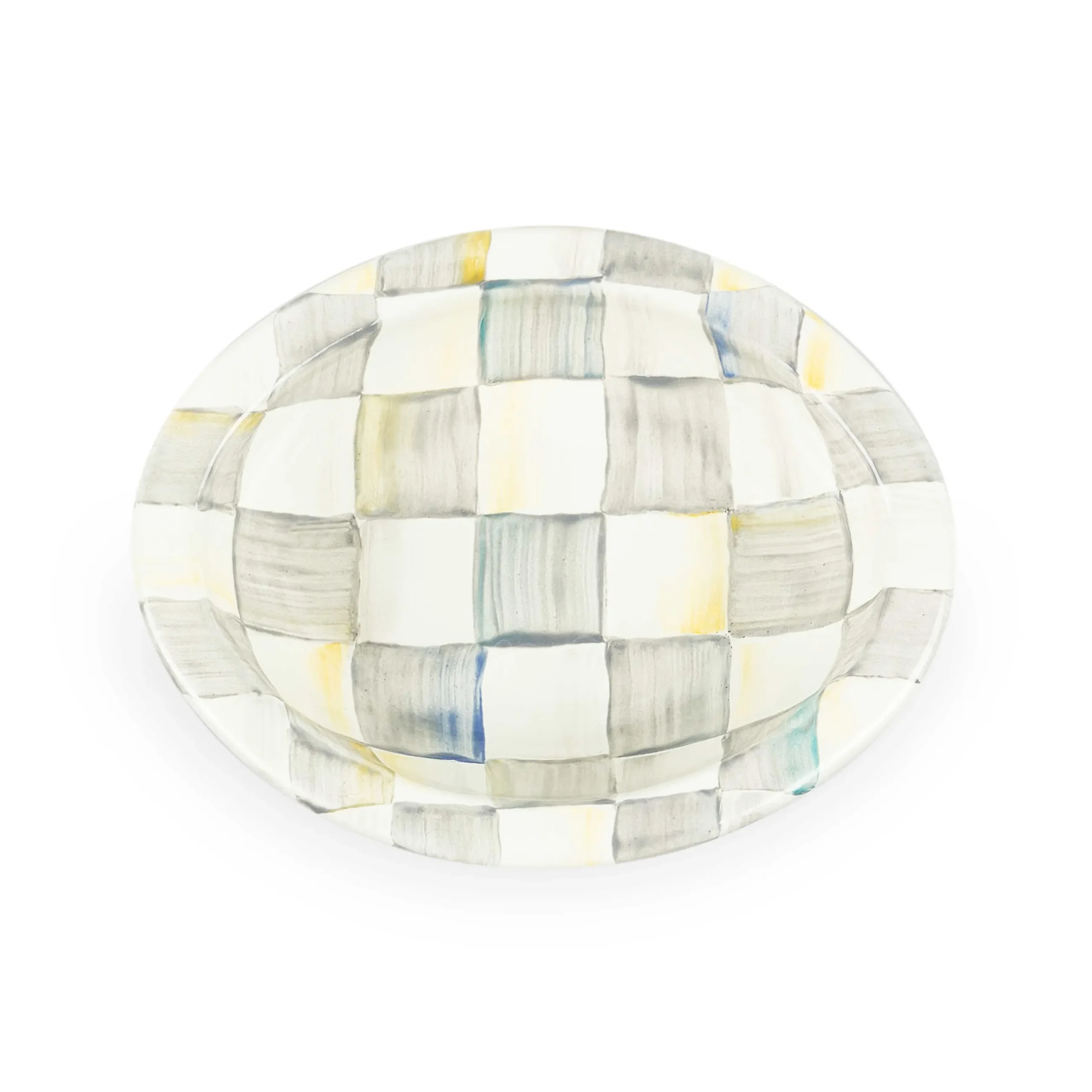 Discount MacKenzie-Childs Sterling Check Enamel Soap Dish