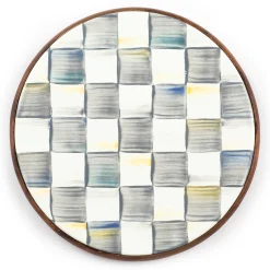 Clearance MacKenzie-Childs Sterling Check Enamel Trivet - Large