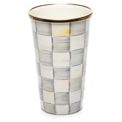 Online MacKenzie-Childs Sterling Check Enamel Tumbler - 20 Ounce