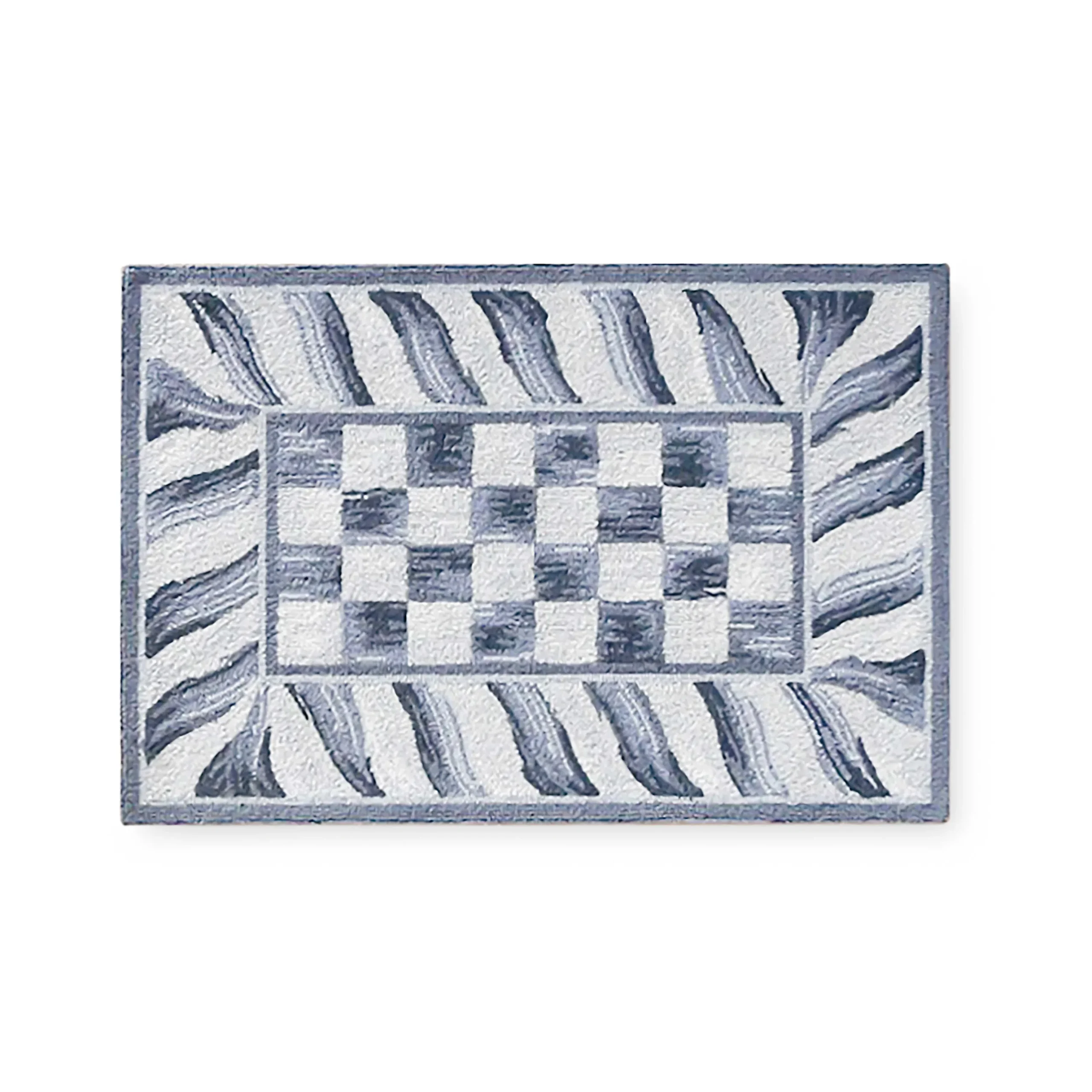 Online MacKenzie-Childs Sterling Check Rug - 2' X 3'