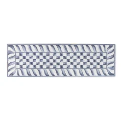 Discount MacKenzie-Childs Sterling Check Rug - 2'6" X 8' Runner