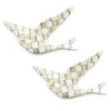 Best MacKenzie-Childs Sterling Check Swallowtail Duo Wall Decor