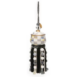 Outlet MacKenzie-Childs Sterling Check Tassel