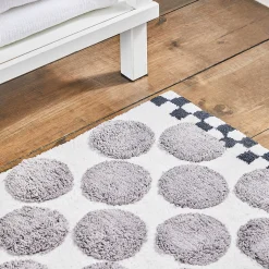 Hot MacKenzie-Childs Sterling Dot Bath Rug