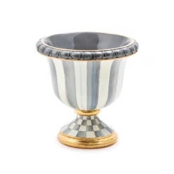 Discount MacKenzie-Childs Sterling Stripe Tabletop Urn
