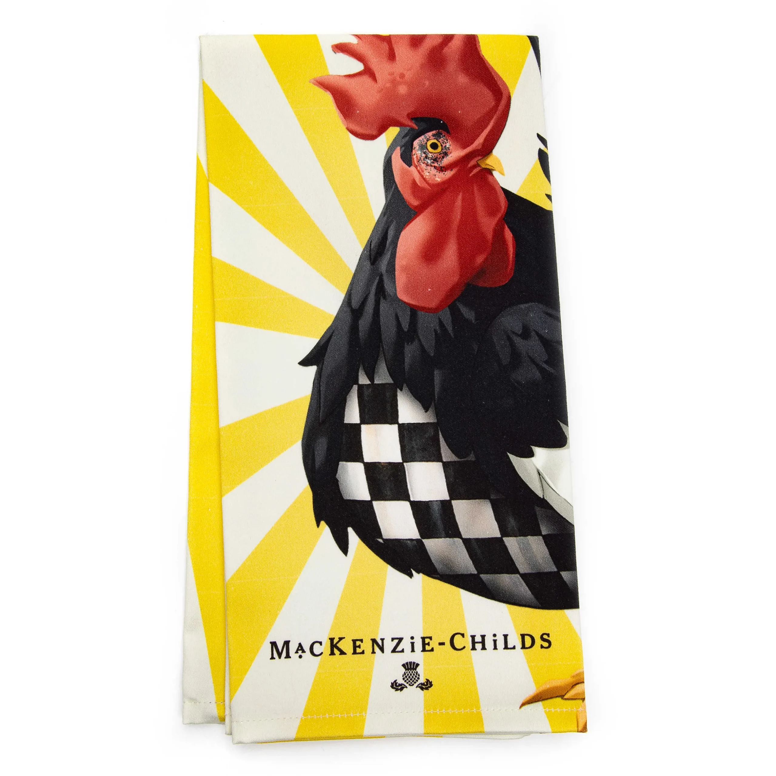 Clearance MacKenzie-Childs Sunrise Rooster Dish Towel