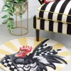 Clearance MacKenzie-Childs Sunrise Rooster Rug - 3' Round