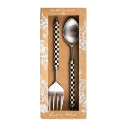Clearance MacKenzie-Childs Supper Club Salad Serving Set - Courtly Check