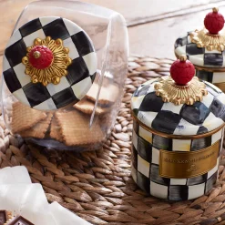 Best MacKenzie-Childs Sweets Jar With Courtly Check Enamel Lid