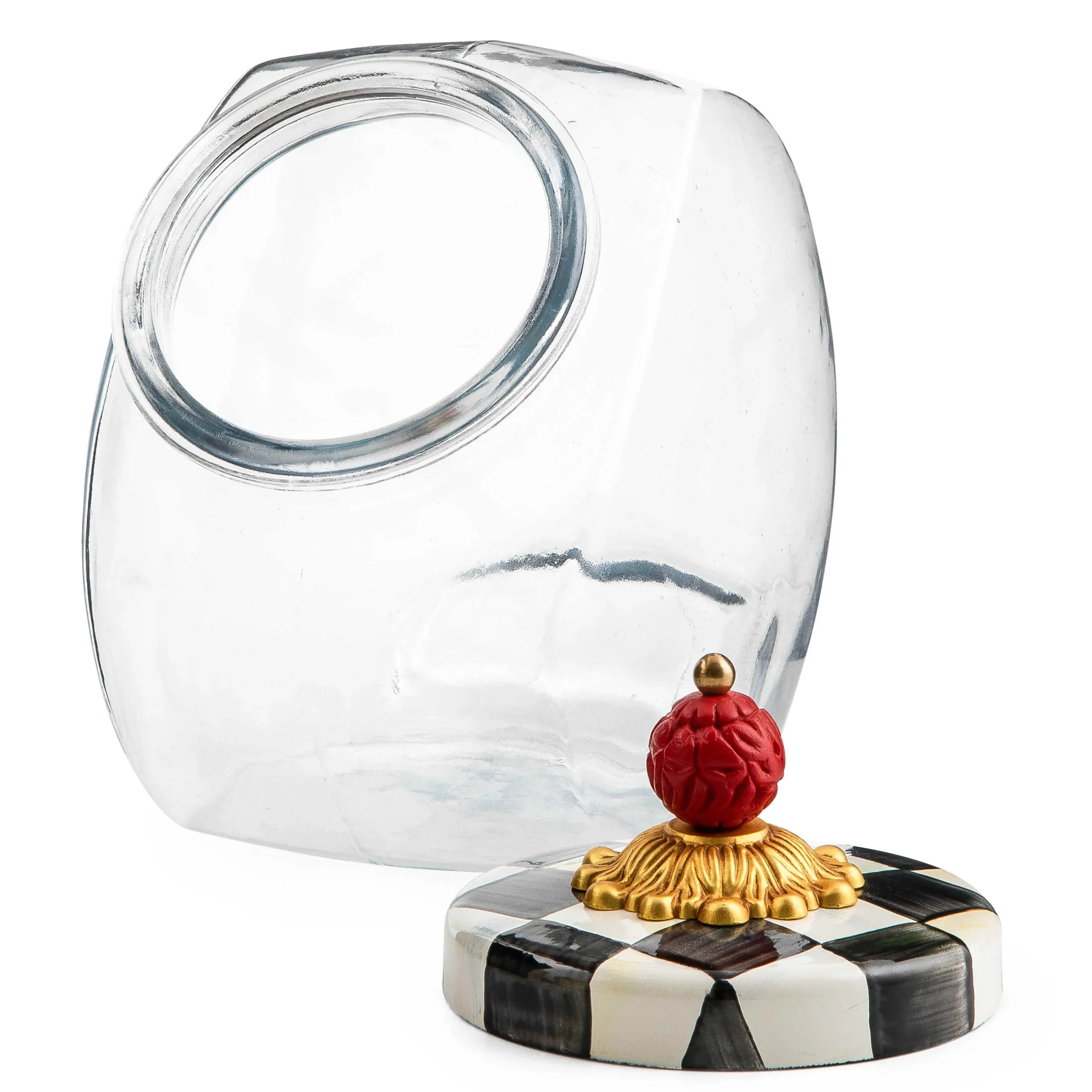 Best MacKenzie-Childs Sweets Jar With Courtly Check Enamel Lid